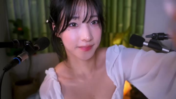 #lrene #清纯 #少女 #白嫩 洗耳 按摩