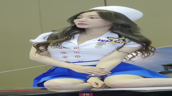 韩国车展职业装模特现场直拍