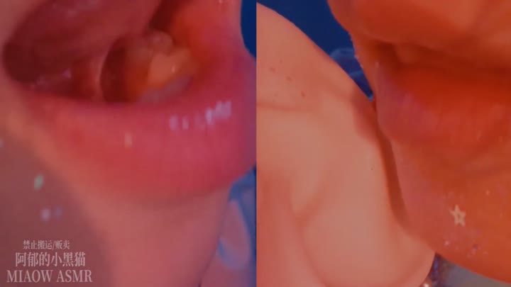 1104,Red lnes licking 半啃屏 双耳 binaural 3dio #阿郁的小黑猫