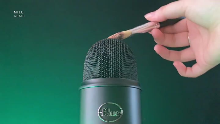 ASMR 여러가지 브러싱🖌노토킹 블루예티 (no talking brushing sounds)