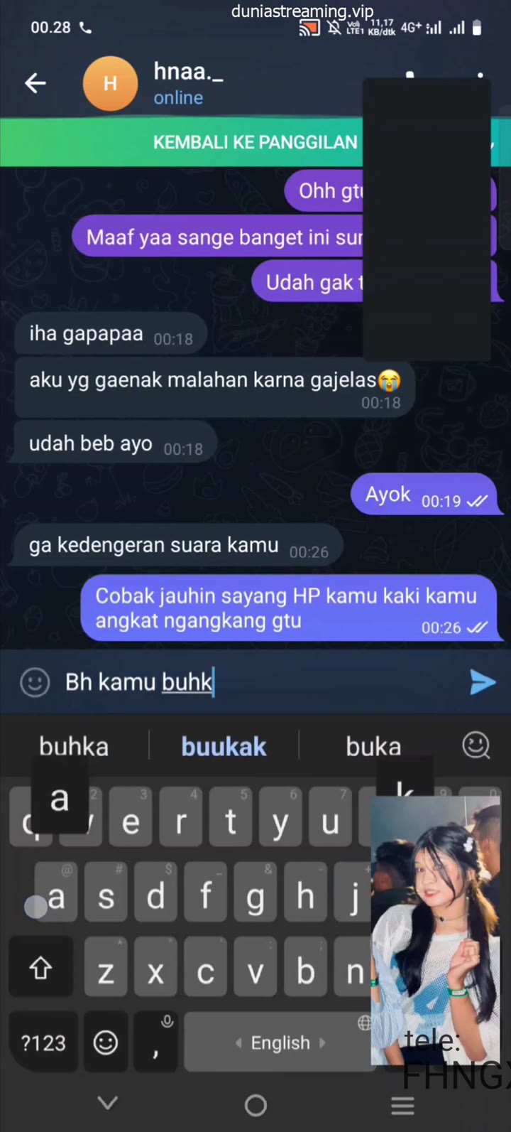 Hanna Cantik VCS Masih Perawan 02