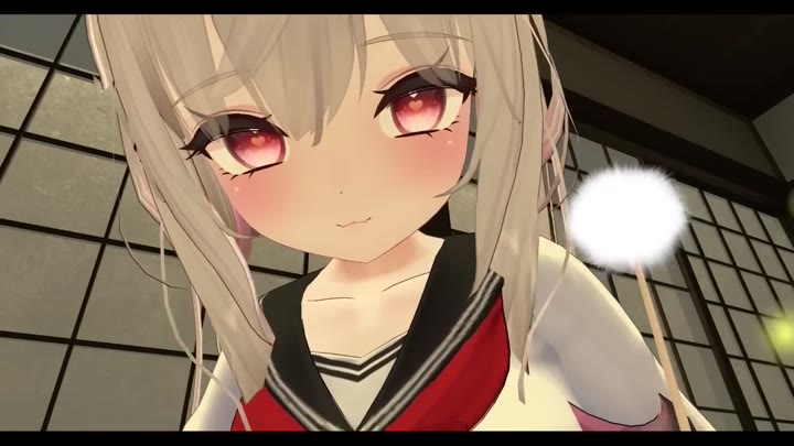 #Airy[#掏耳 #无人声]【ASMR】セーラー服の猫耳少女に耳かきされる【VRChat】