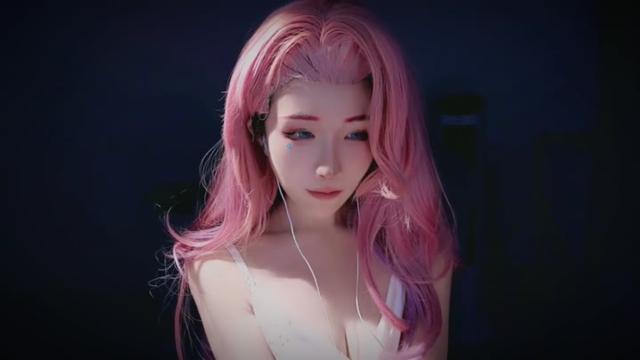 #ASMR   #Aki秋水   萨勒芬妮露脸cos-睡衣版近距离+精油按摩