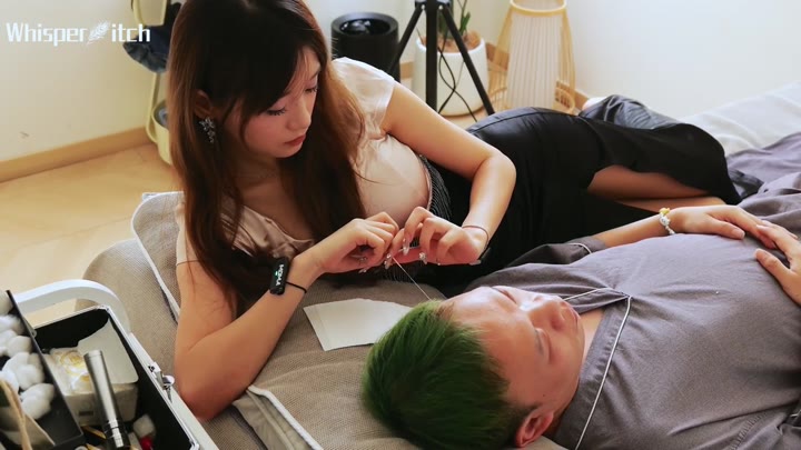 #千鹤躺采 #whisperitch 这个小姐姐好看，不过这次服务内容只是躺采