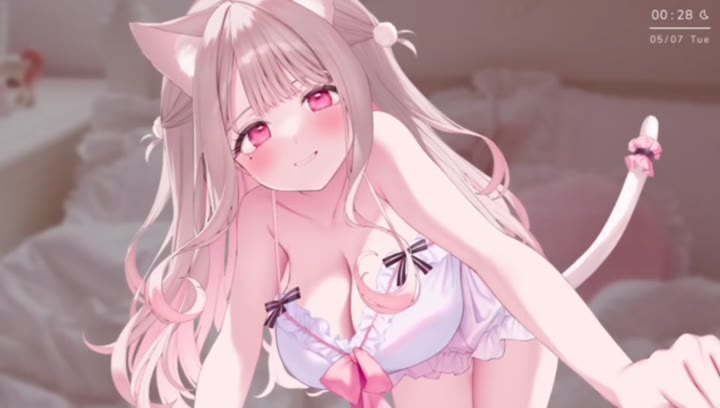 #憂世いう #猫耳娘 #少女 #二次元 #白嫩